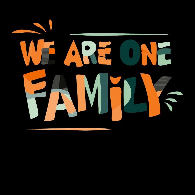 🌈 We Are One Family – Colorful Unity Tee 🌈