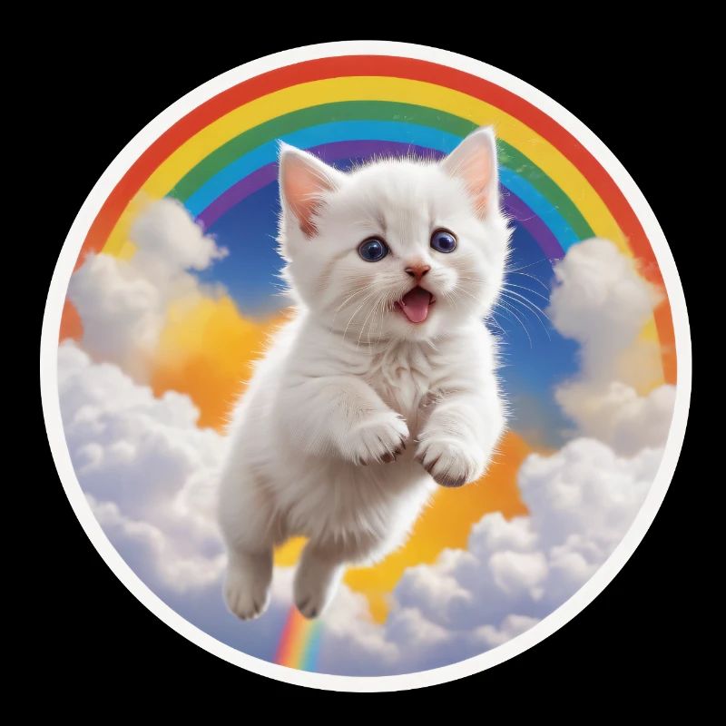 White Kitten Rainbow 3