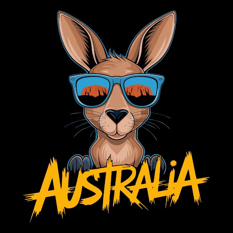 Cool Kangaroo with Sunglasses