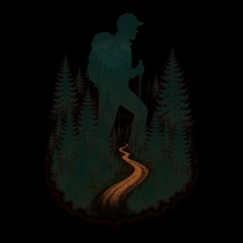 Cool hiker pattern - mountain hikes