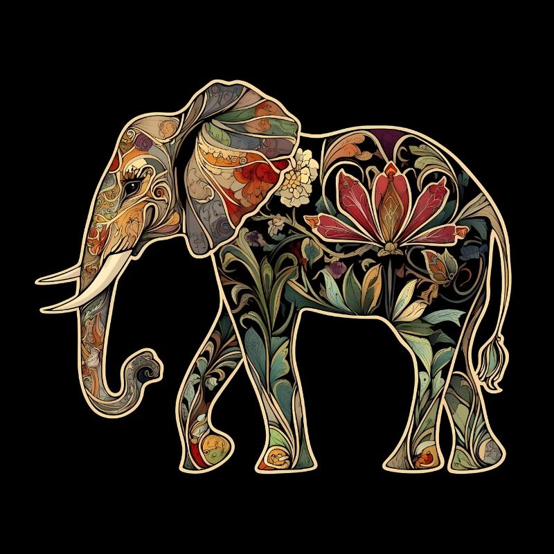 Fleurs florales d’éléphant