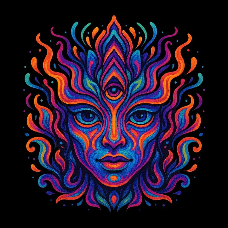 Psychedelic color explosion