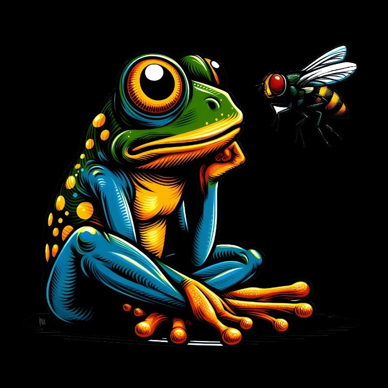 Frosch und Fliege 1
