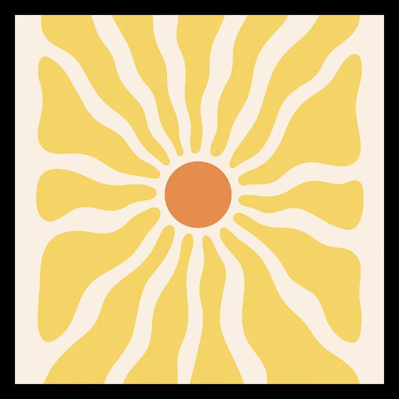 Sonnenstrahlen als Sonnenblume