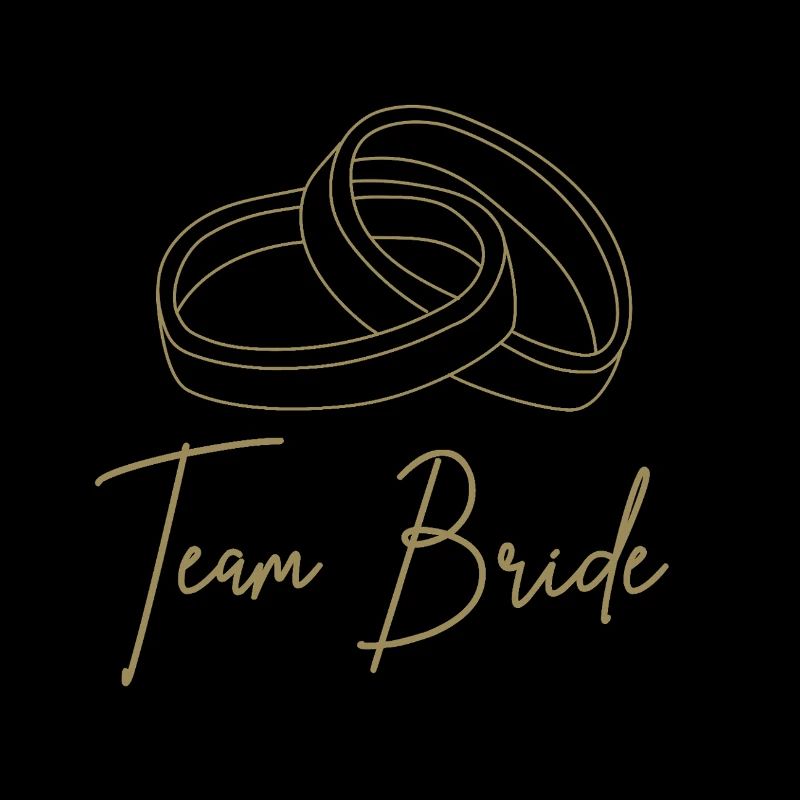 Team Bride - mit zwei Ringen