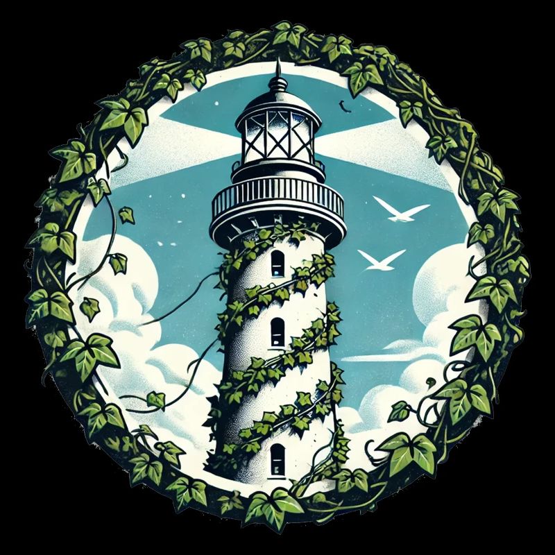 Vintage Efeu Leuchtturm