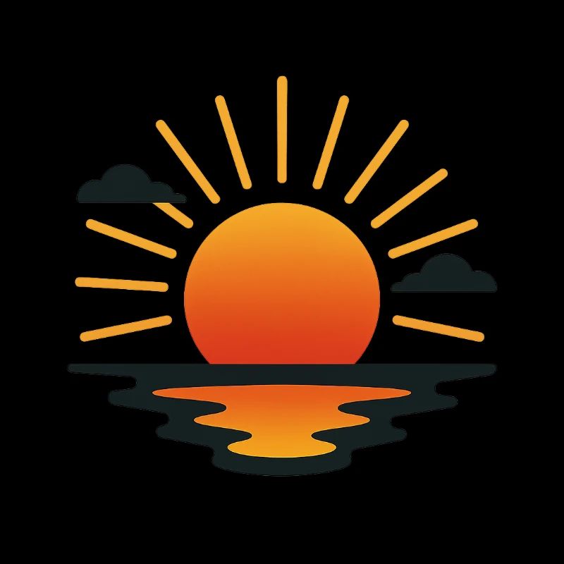 image soleil couchant