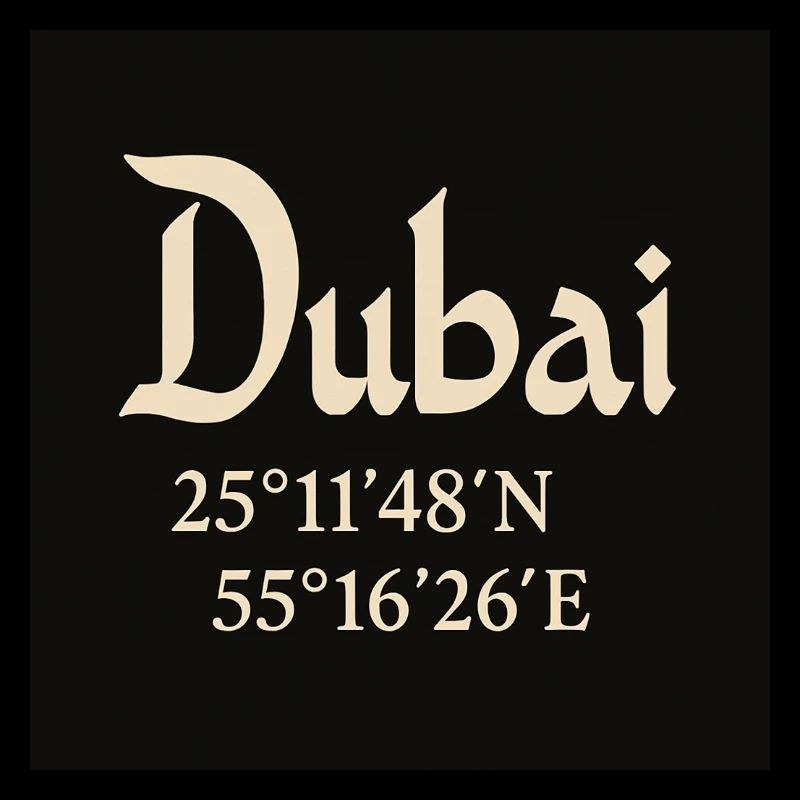Dubai coordinates Burj Khalifa