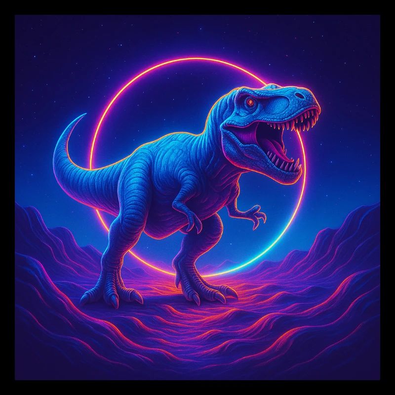 Neon Print Dino