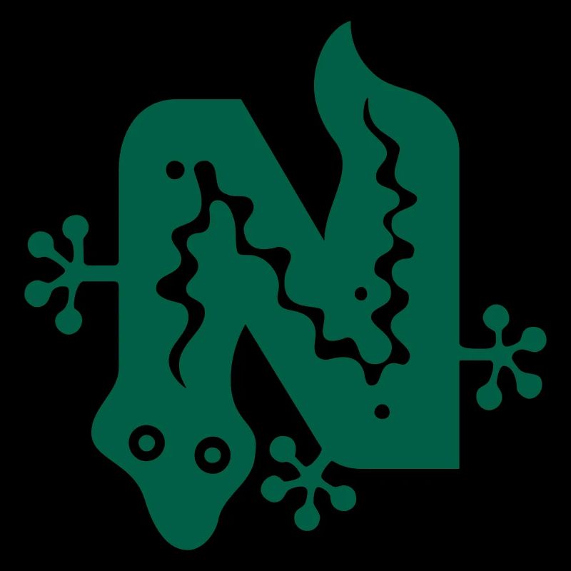 Serpent | Serpent | lettre N | Vectorale