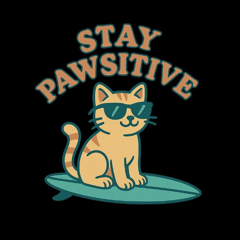 Stay Pawsitive – Cool Cat Vibes