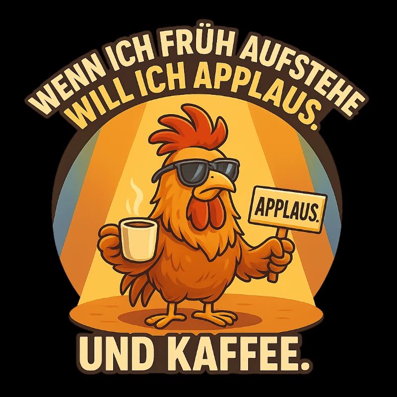 Applause & coffee – the early rooster🐓☕️