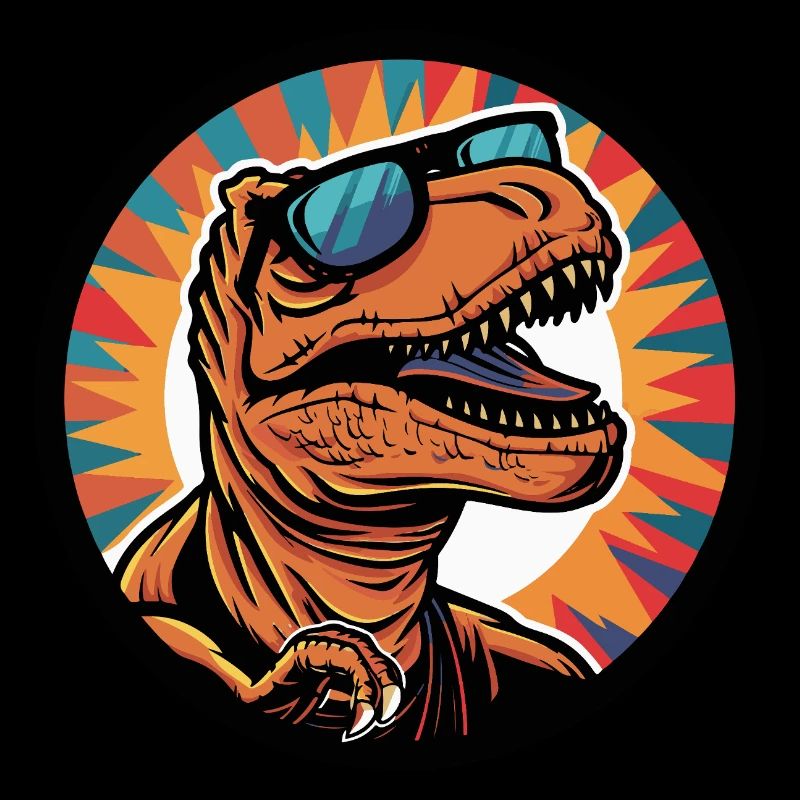 Dinosaure T-Rex Bande dessinée cool