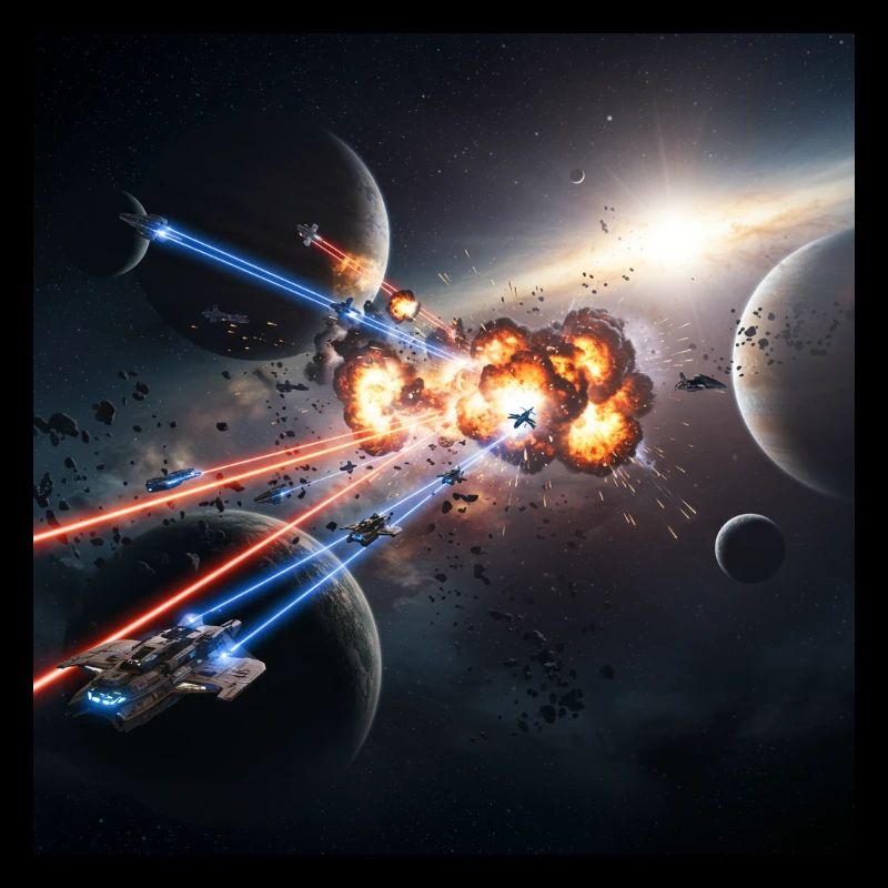 Futuristic space illusion