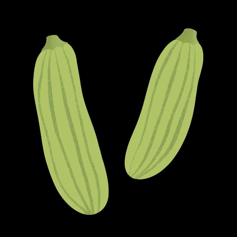 Courgettes rayées