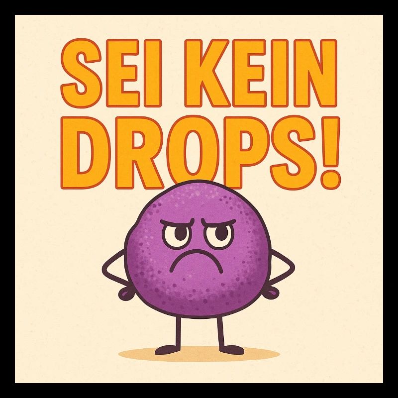 Sei kein grimmiger Drops