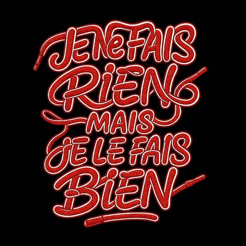 Je ne fais rien mais je le fais bien