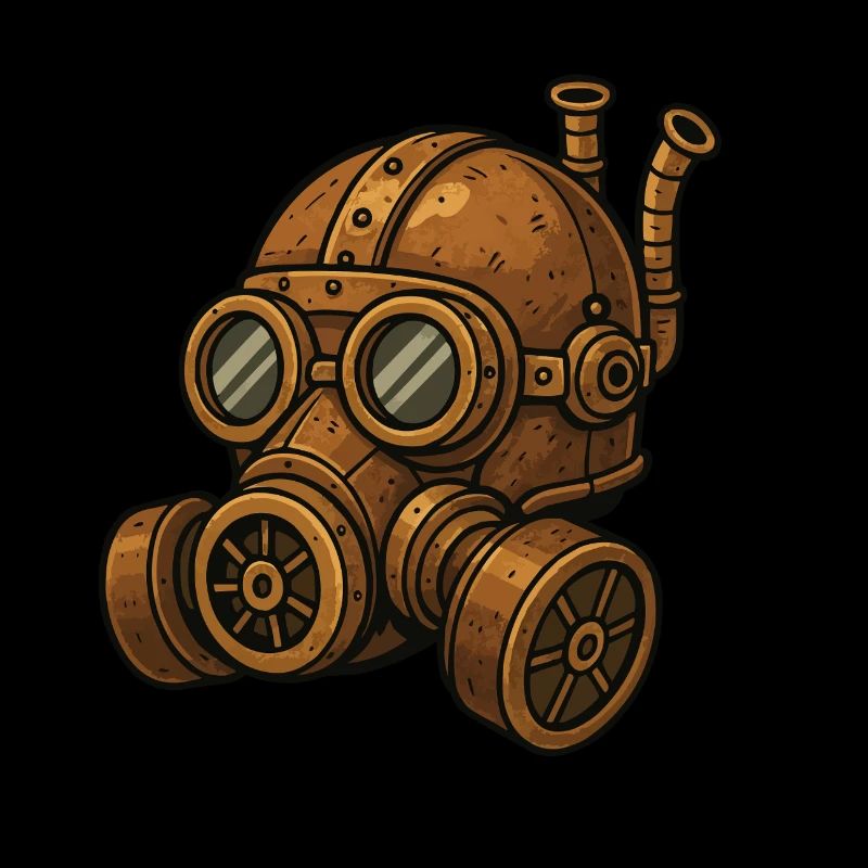 Masque à gaz Steampunk