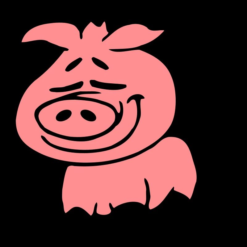 Mignon Mignon Dessin Animé Bande Dessinée Porcelet Cochon