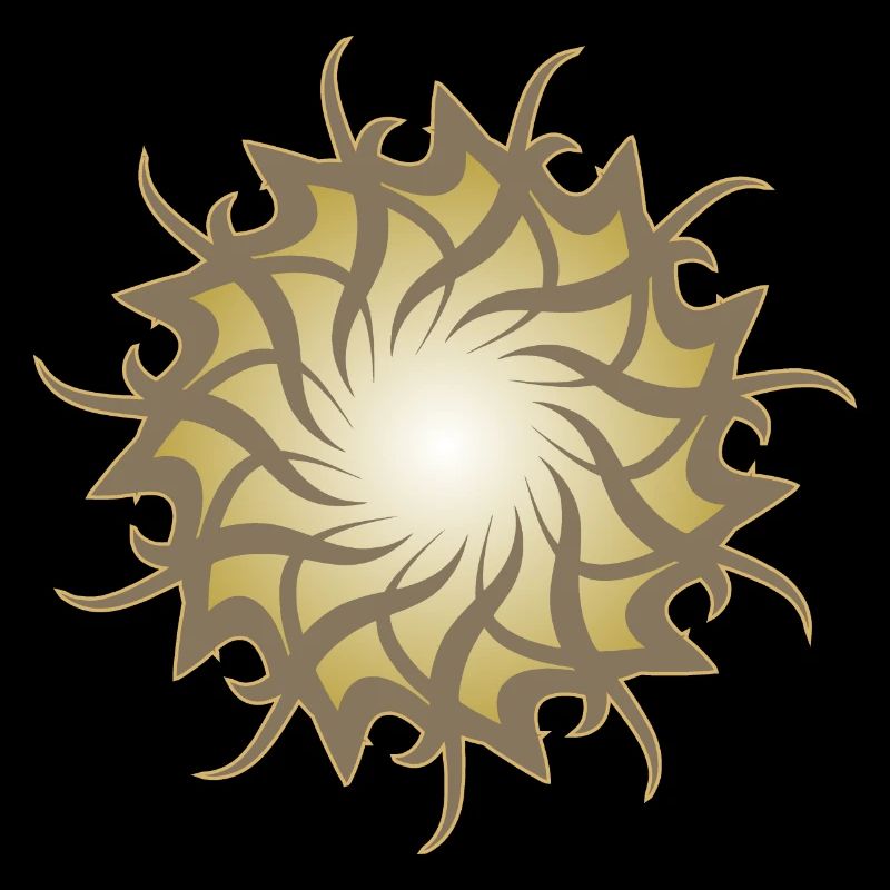 Esoteric 3d galaxy star sun