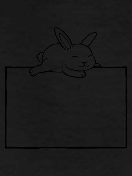 Rabbit sleeps shield