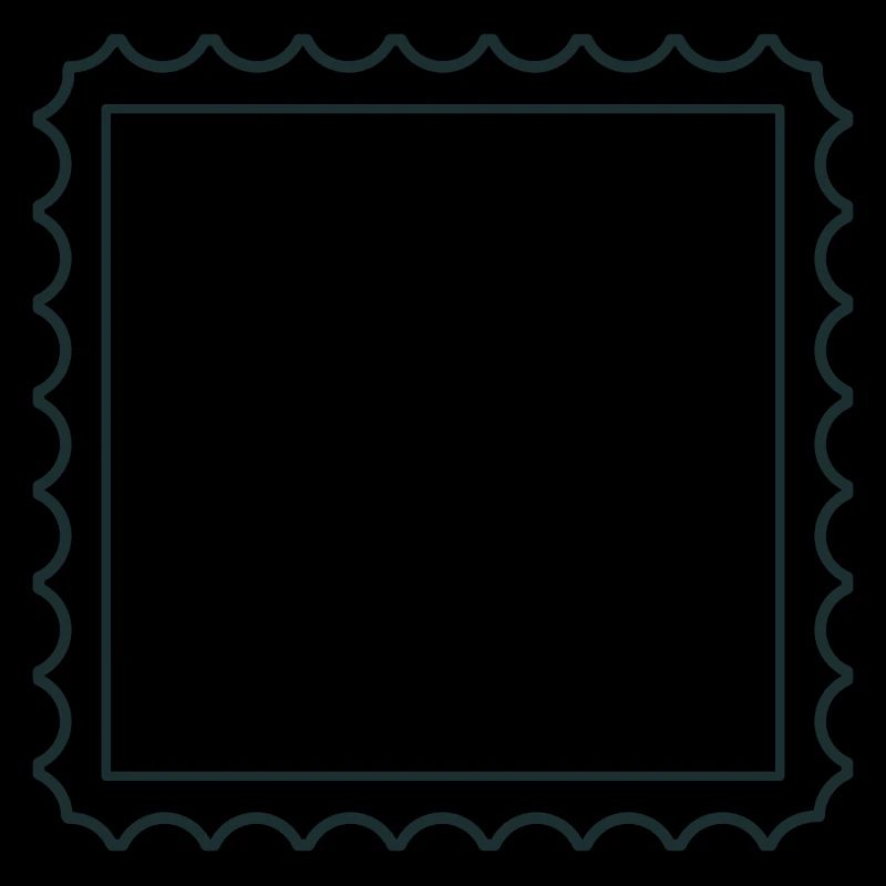 Square postage stamp