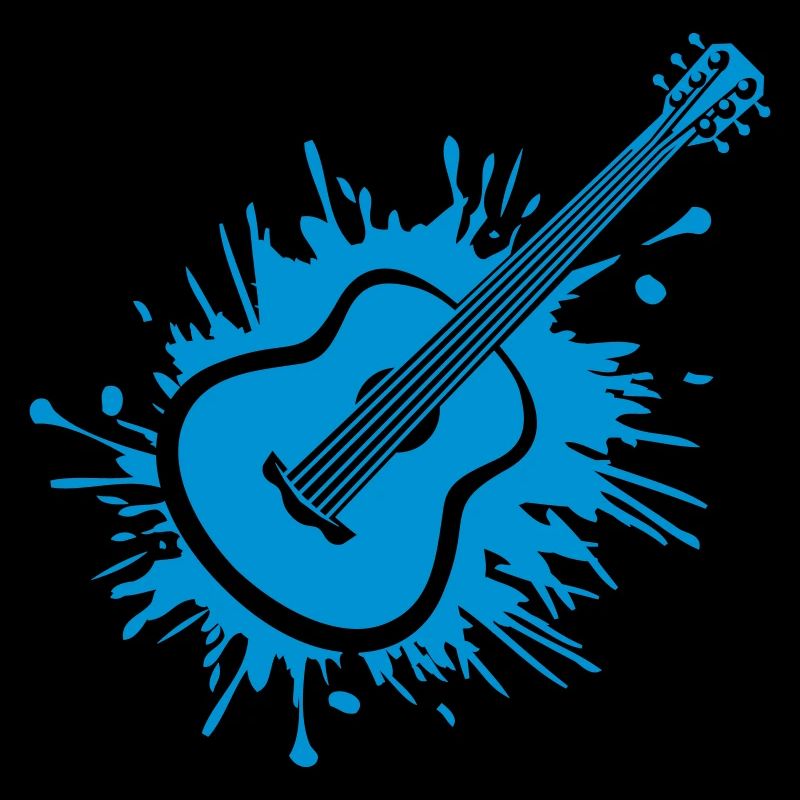 Cool Farbklecks guitariste drops