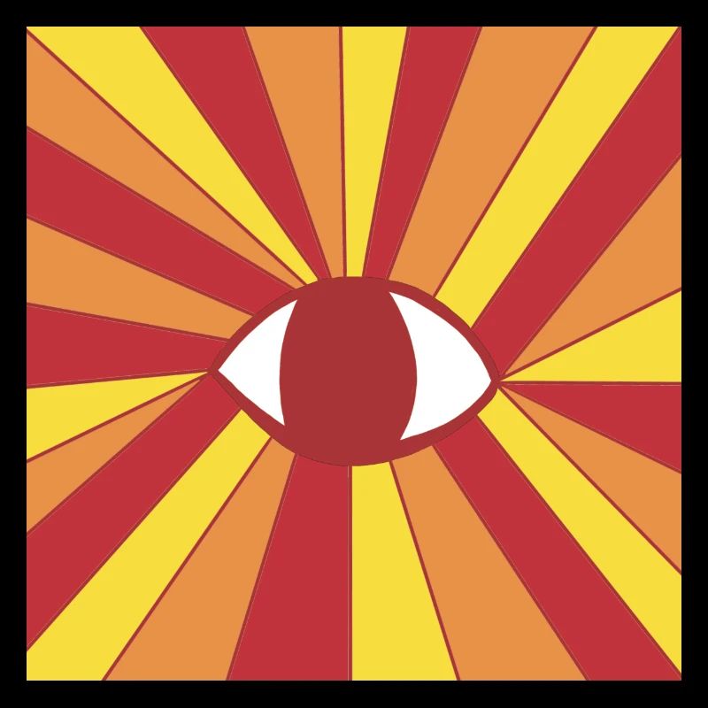 Hippie Ethno Goa Eye Drawing 60s 70s 80s