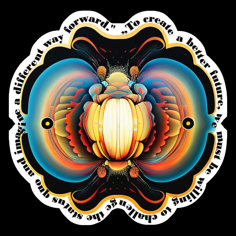Mandala Sticker - "Better Future"