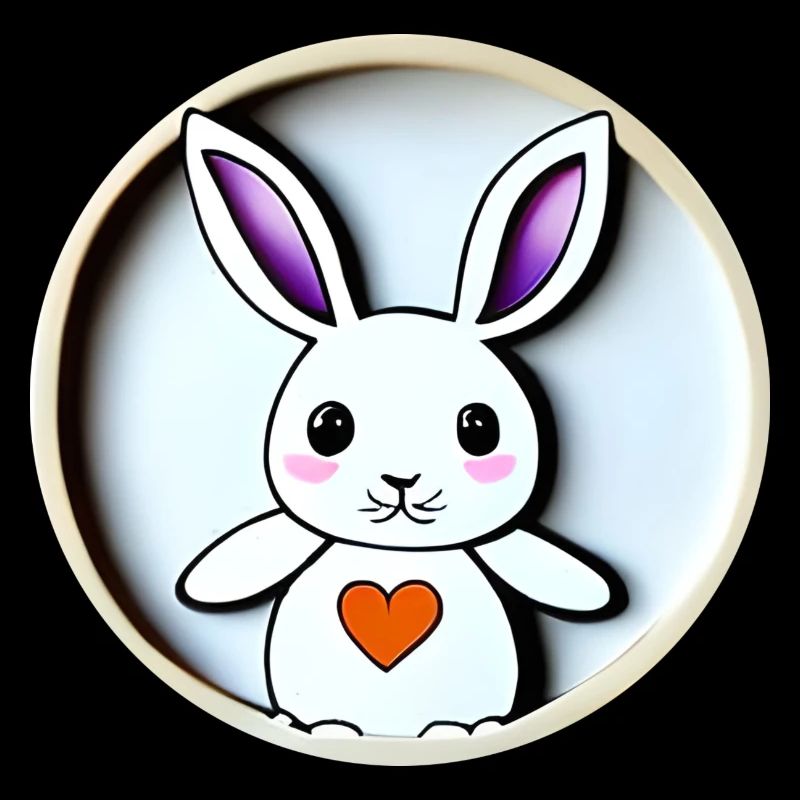 Rabbit with heart Hearts Easter