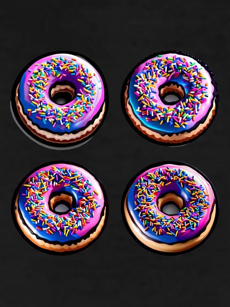 Four donuts