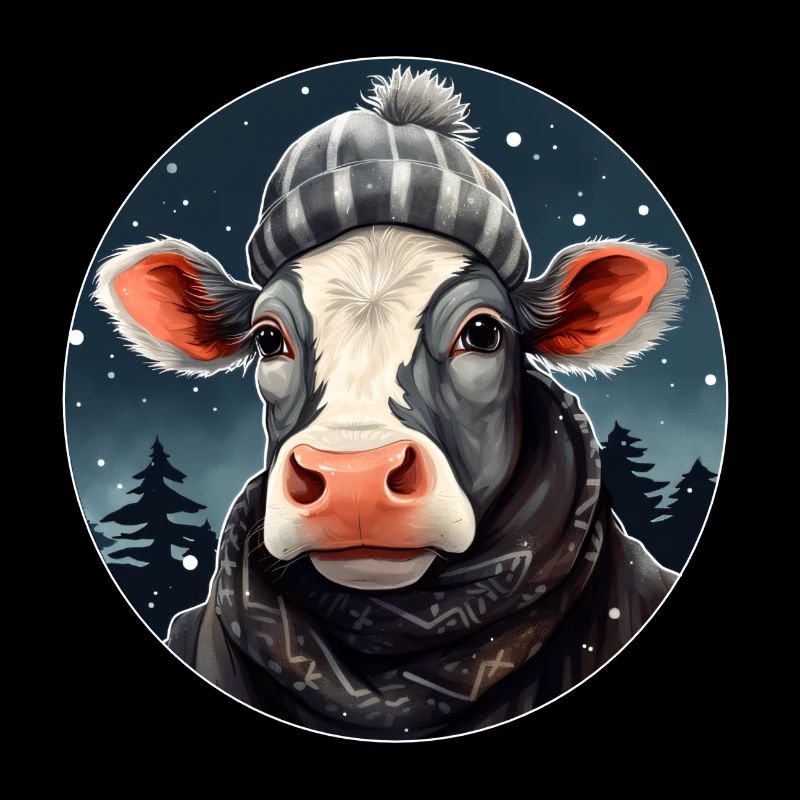Vache en hiver