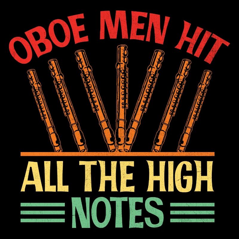Oboe Player Oboe Basoonist Marching Band Instrumen
