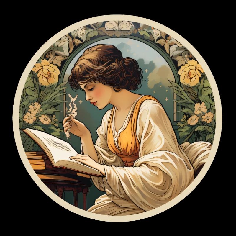 Frau lesend