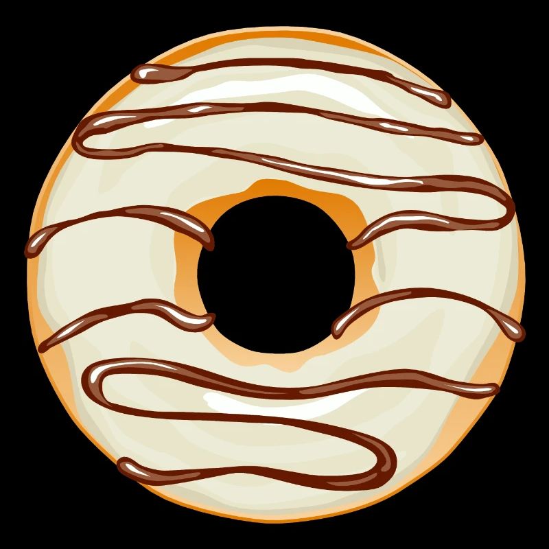 Donut Zeichnung Dessert Donuts Kuchen Gebäck 11A