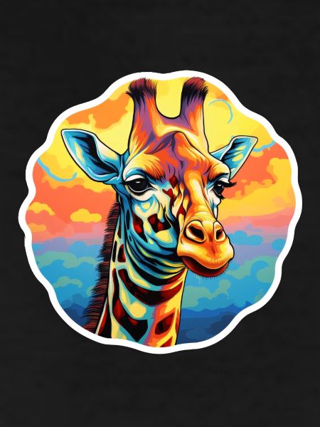 Giraffe Head Psychedelic