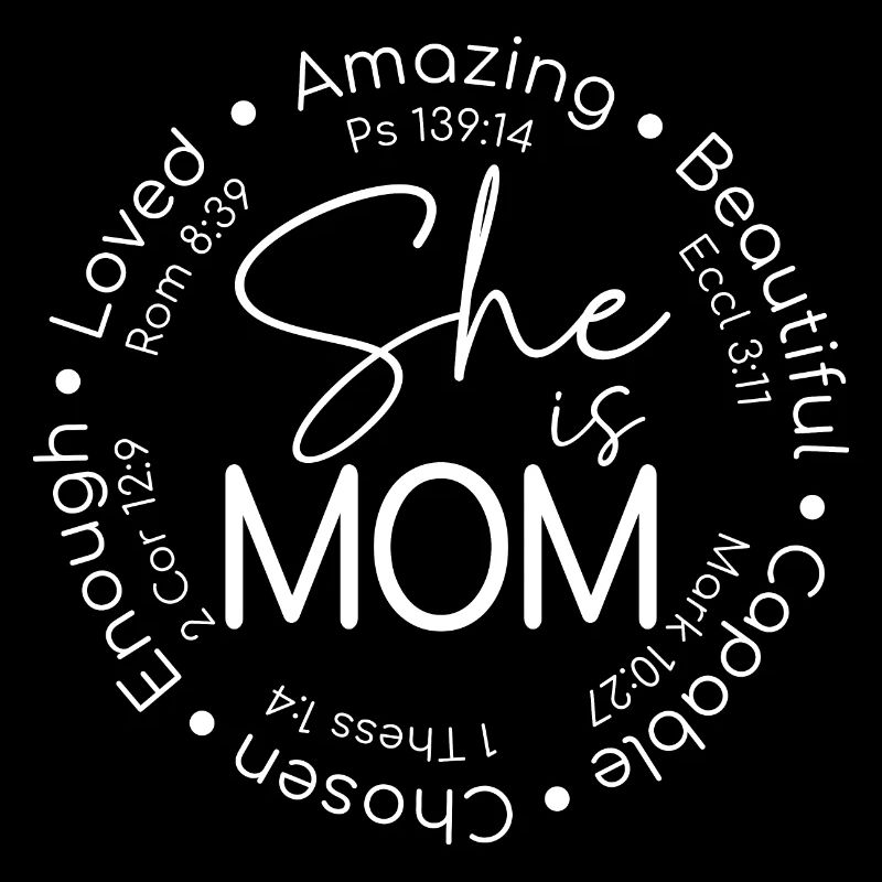 Sie ist Mutter Worte Kreis