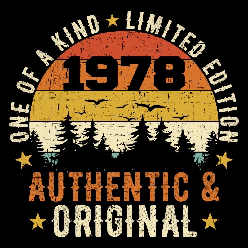 Original 1978 Cadeau D'anniversaire 1978 Authentic