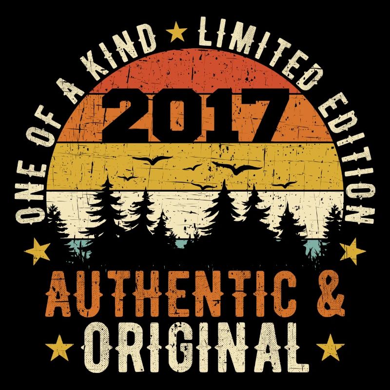 Original 2017 authentisches Geburtstagsgeschenk 2017