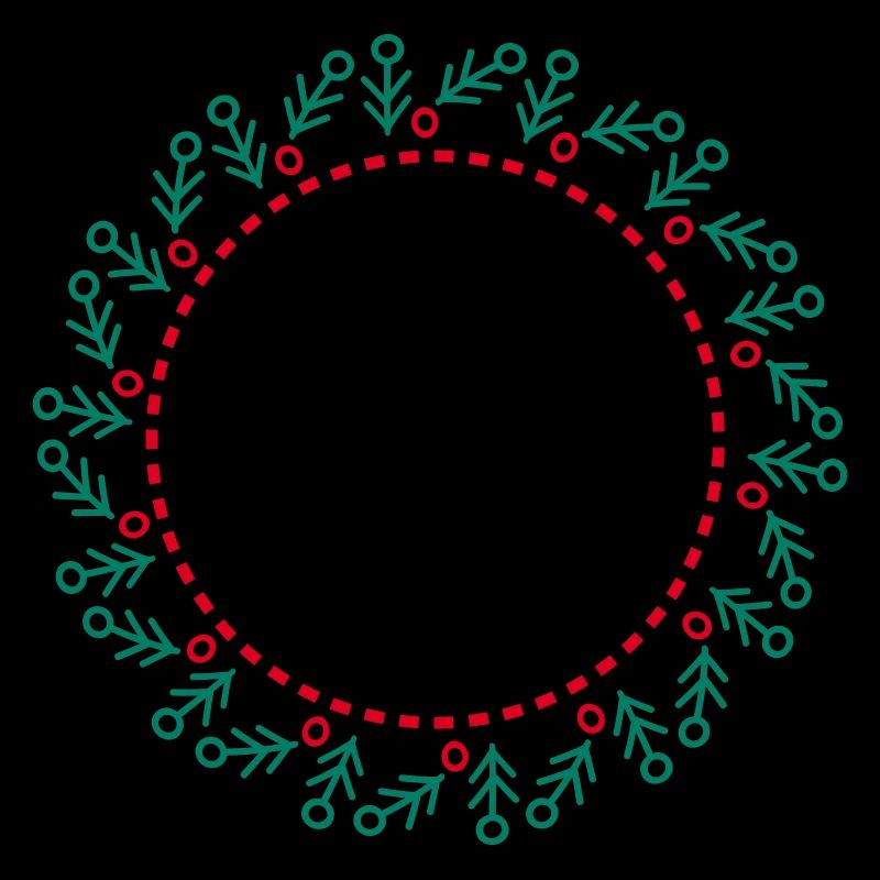 Neujahrs- und Weihnachtskranz