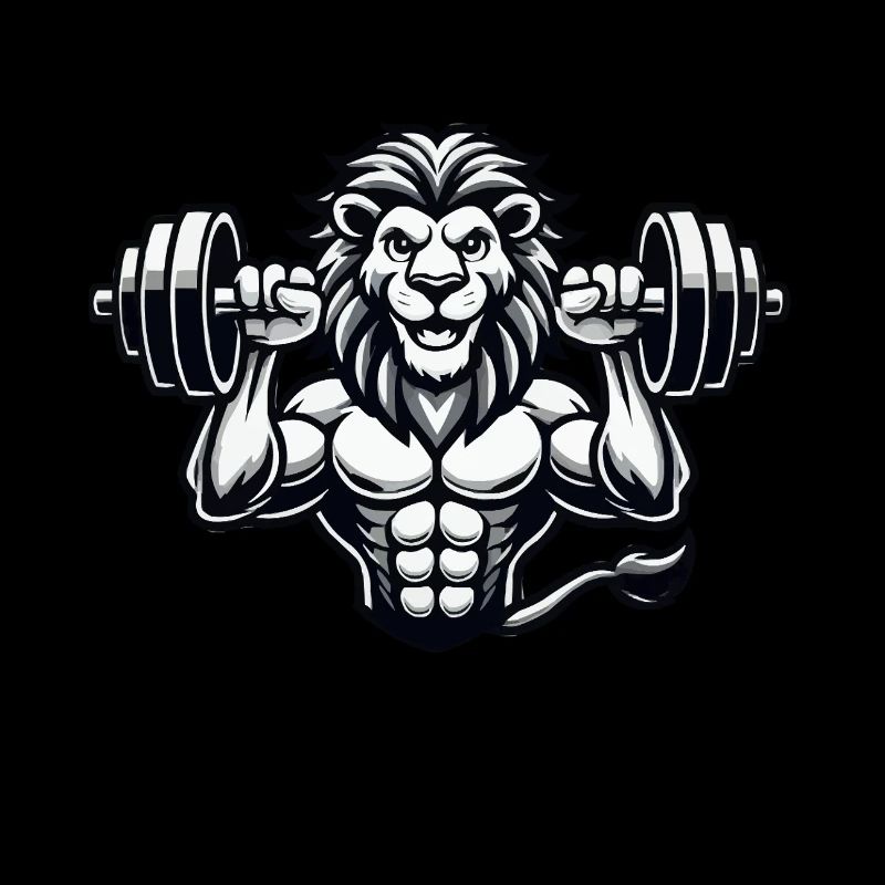 löwe bodybuilder tier