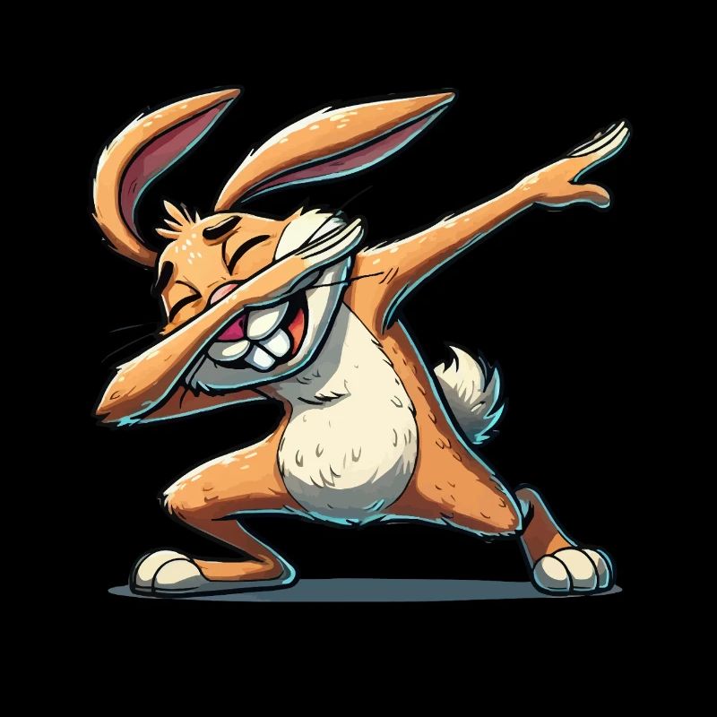 Bunny Dabbing Comic