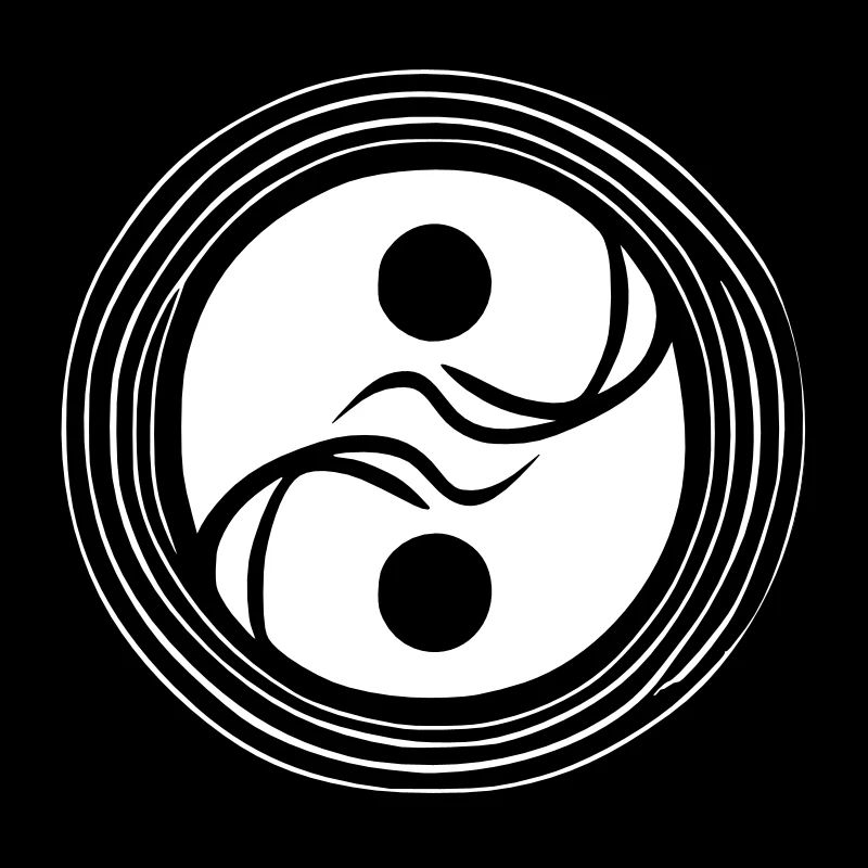 Yin Yang Sign Symbol Peace Happiness Vector 4