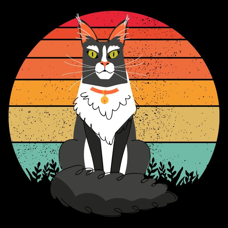 Chat main COON rétro