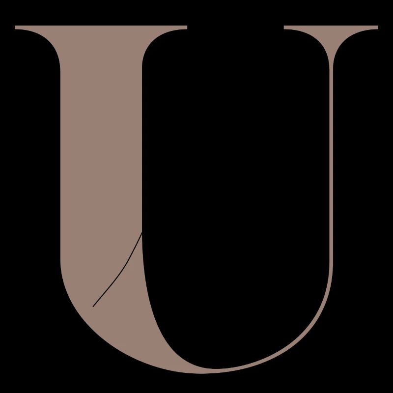 Buchstabe U Magischer Schmetterling