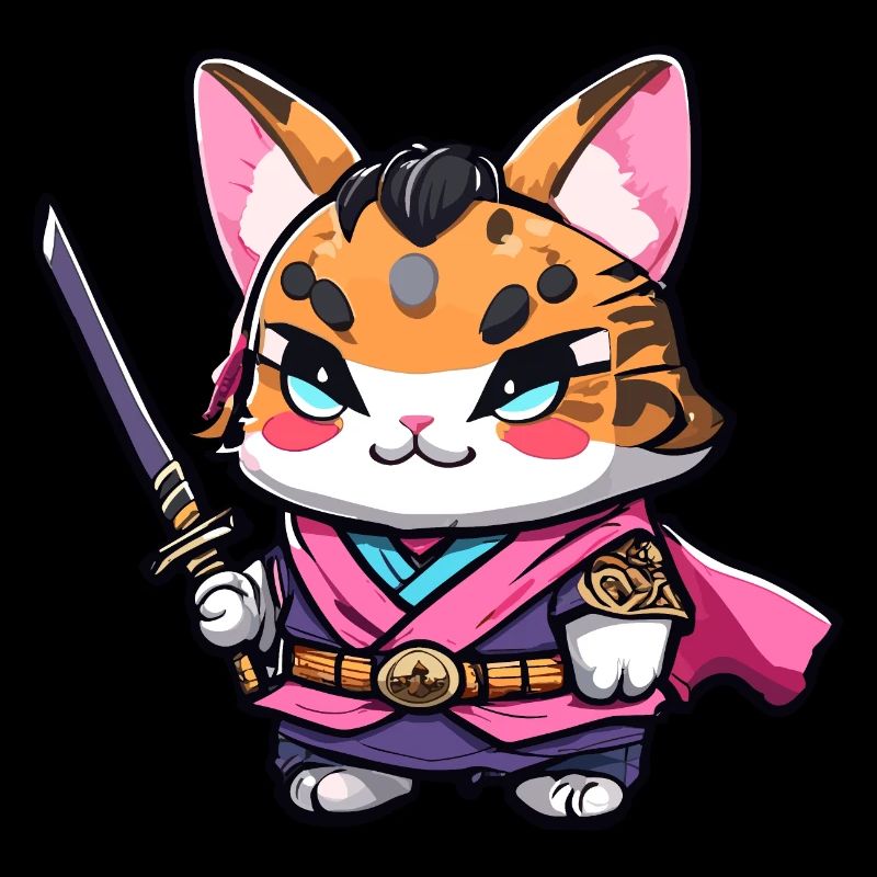 Chat samouraï #18