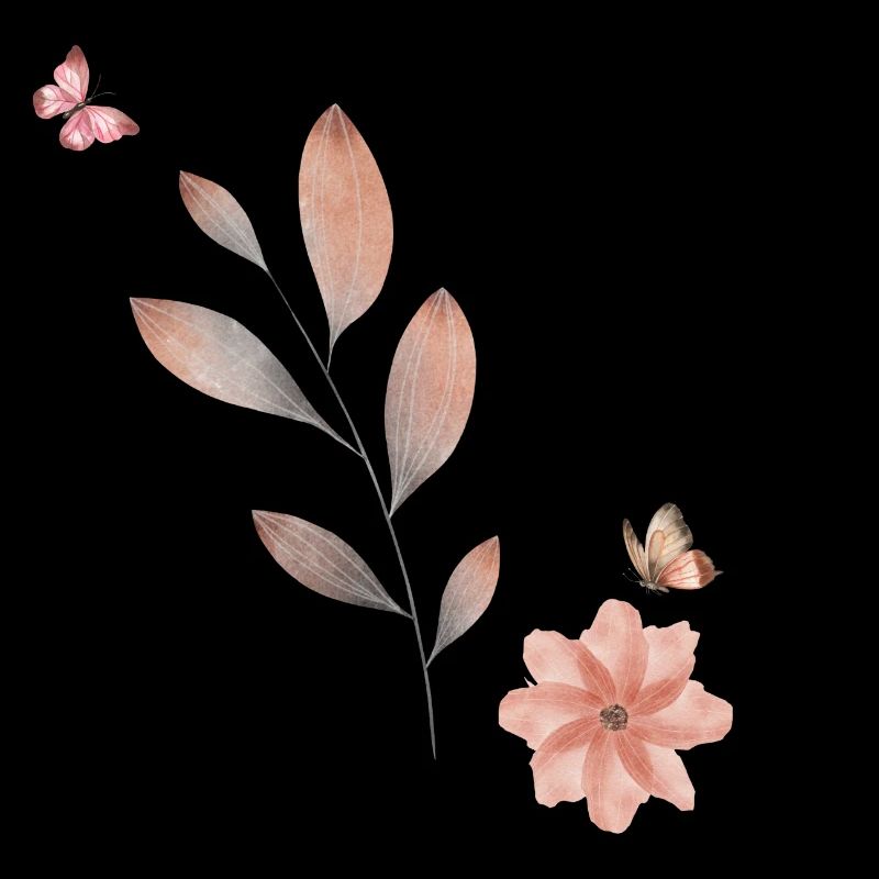 Buchstabe c Wildblumen Aquarelle