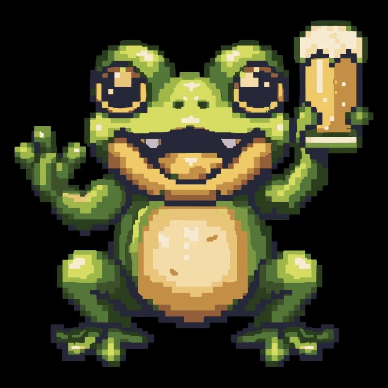 Frog Beer Pixel