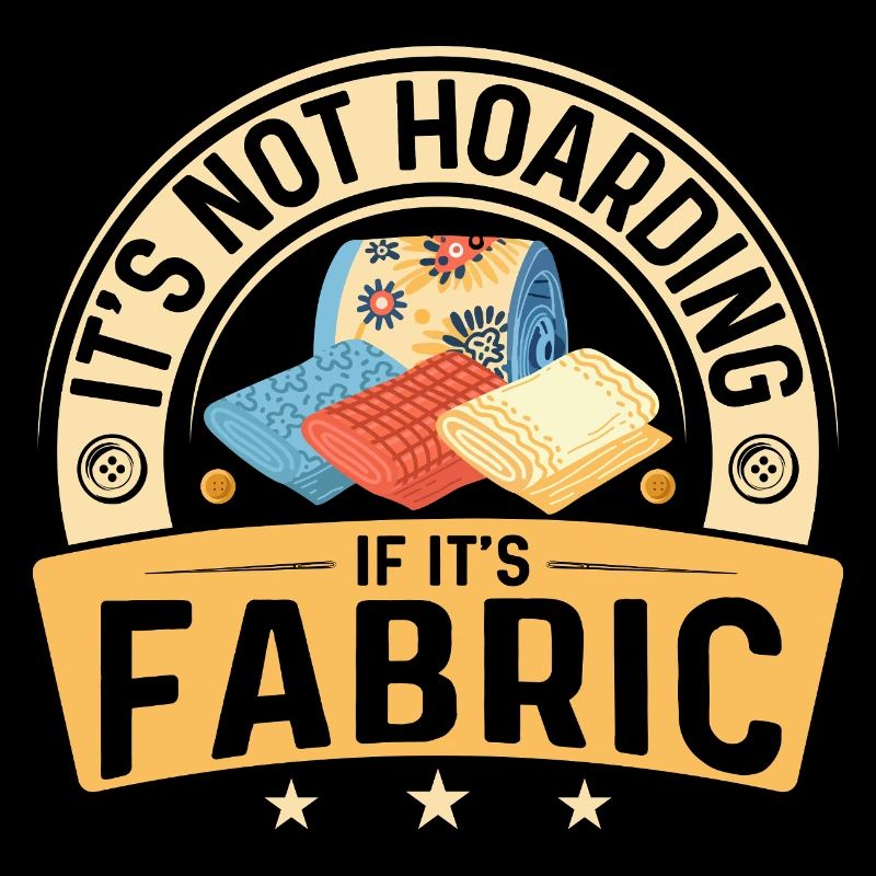 It's Not Hoarding If It's Fabric Quilter Quilting