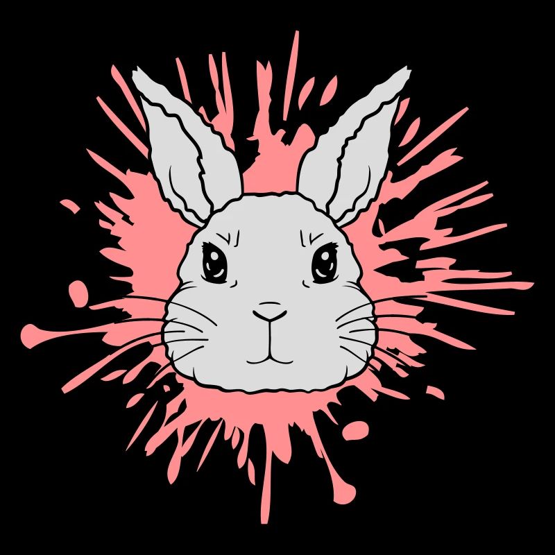 Éclaboussures de couleur gouttes lapin éclaboussures